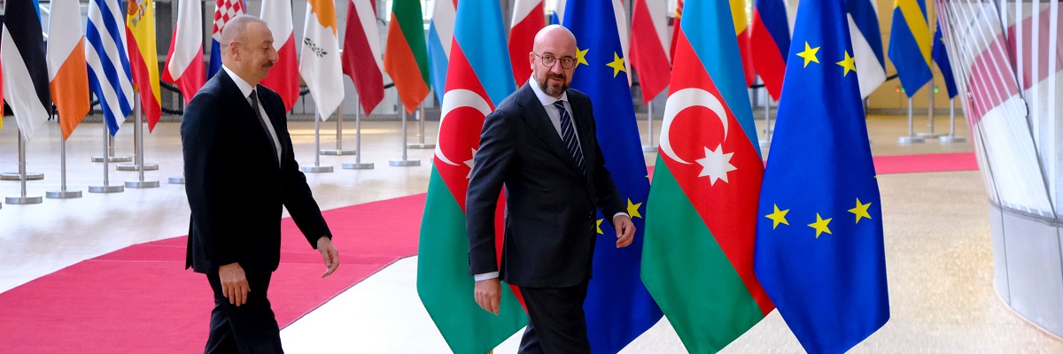 President of the European Council, Charles MICHEL, receives the President of Azerbaijan Ilham ALIYEV